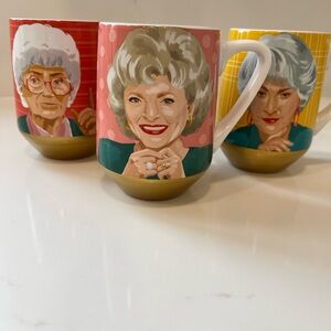 Golden Girls Mugs (3) excellent condition